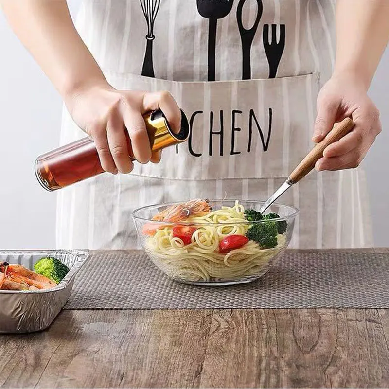 Бутылка для оливкового масла распылитель стеклянный масляный бак герметичный