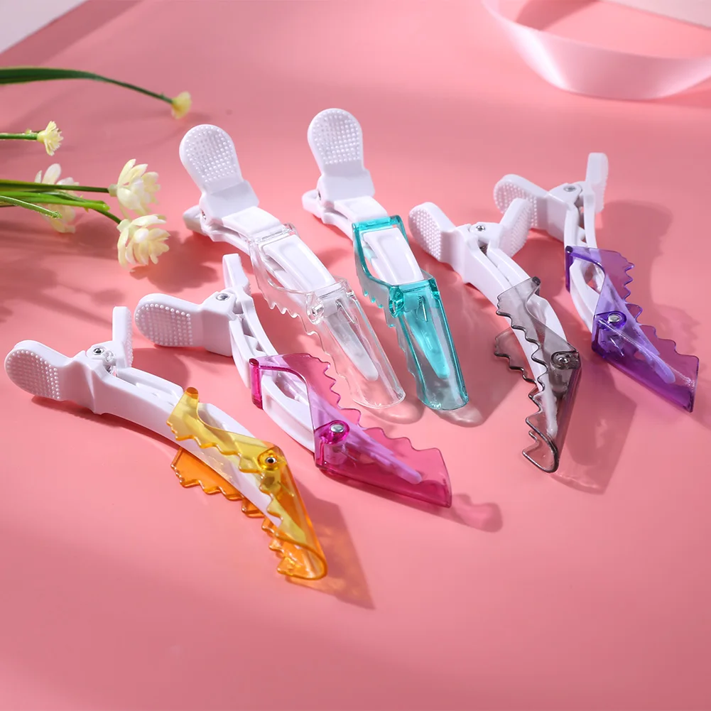 

10Pcs Hairdressing Clamps Claw Clip Plastic Crocodile Barrette Holding Hair Section Clip Grip Tool Salon Hair Styling Tool