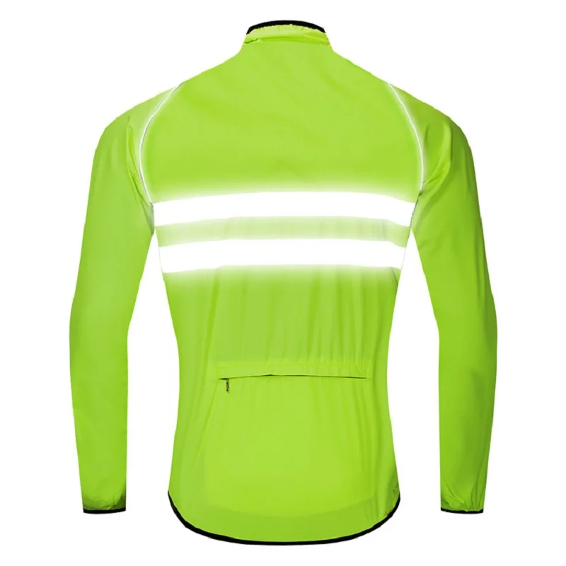 WOSAWE Night Visibility Cycling Jacket Soft Comfortable Windproof Bike Water Resistant chaqueta reflectante Windbreaker | Автомобили и