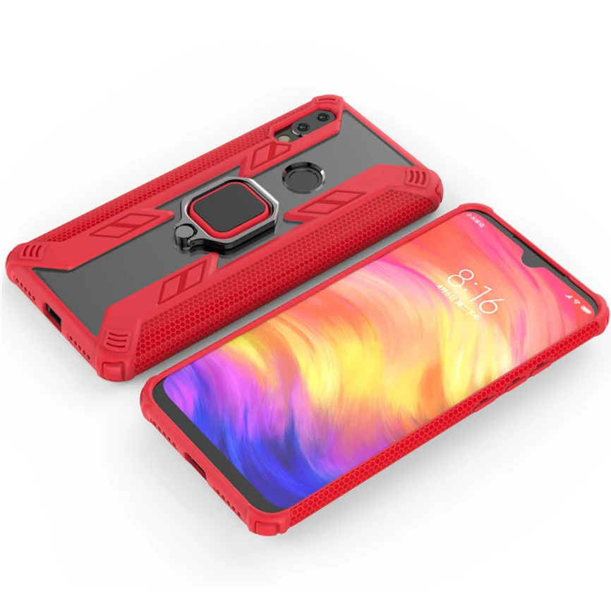 Jagged Warrior мобильный корпус автомобиля магнитный для: XiaoMi Radmi 7 Note7 8 Lite кольцо