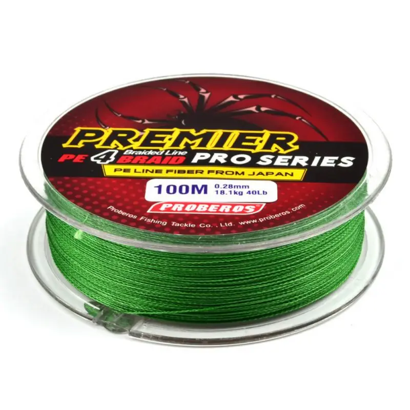 

4 Series 100 Meter Fish Line /Yellow / Blue / Red / Grey / Green/Multicolor/ 6 Color PEN Fine 0.4#-10#
