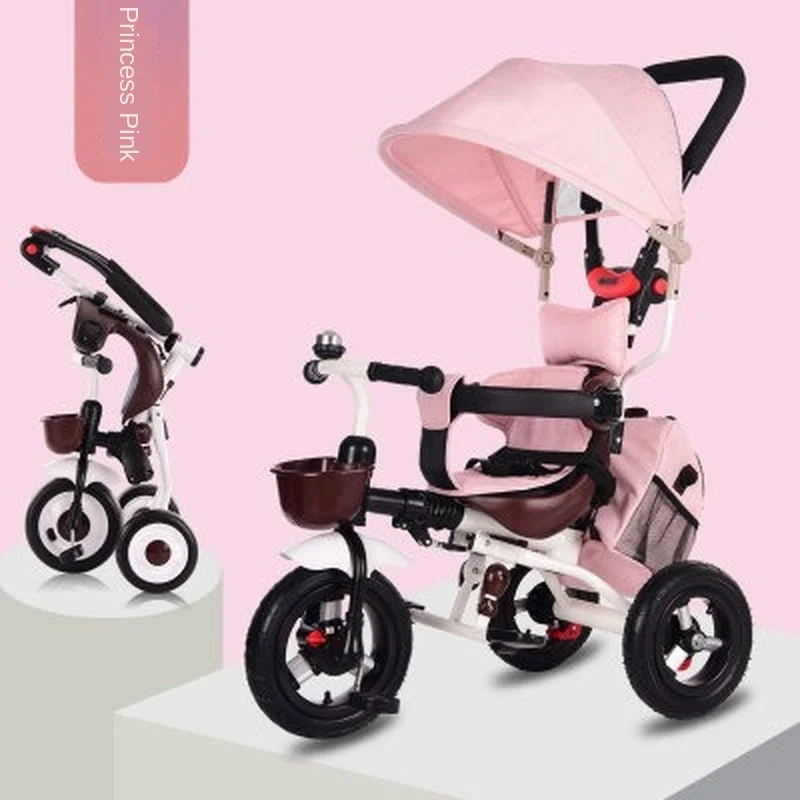High Grade Children Tricycle Bicycle Baby Bike Lightweight Folding Infants Kids Cart 1-3 Years Old 3 wheel bicycle