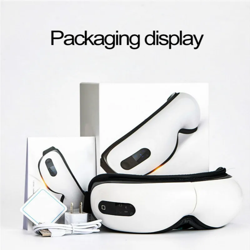 

Electric Vibration Bluetooth Eye Massager Wrinkle Fatigue Relieve Vibration Massage Eye Care Device Hot Compress Therapy Glasses