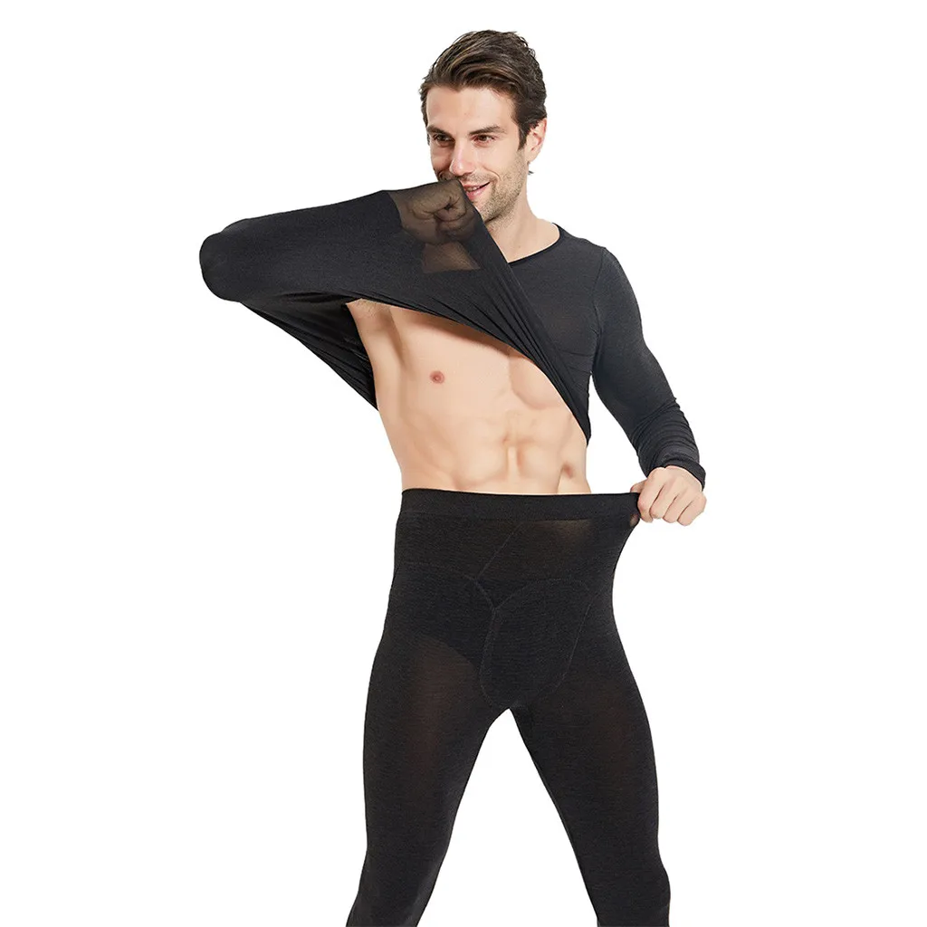 Осенний спортивный костюм для мужчин мужской зимний теплый комплект нижнего