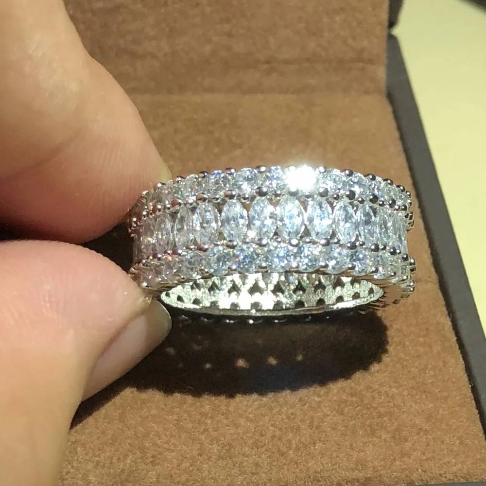 Женское кольцо из серебра 925 пробы с фианитом|Кольца| |