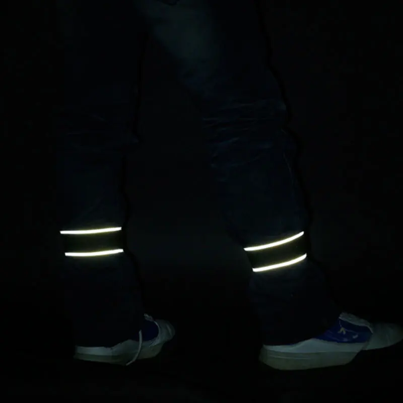 

Hig 4pcs Reflective Bands for Leg Arm High Visibility Running Gear Reflective Belt Wristbands Straps for Running Cycling DOG88