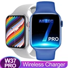 Смарт-часы Aifeec W37 Pro водонепроницаемые с поддержкой Bluetooth и беспроводным зарядным устройством