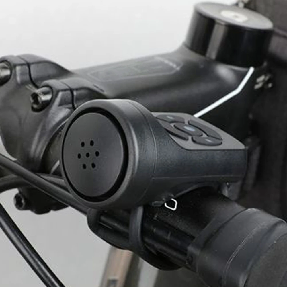 

2 in 1 MTB Road Bike Anti Theft Alarm Ring USB Rechargeable Bicycle 4 Sounds Electric Bell Cycling Accessories