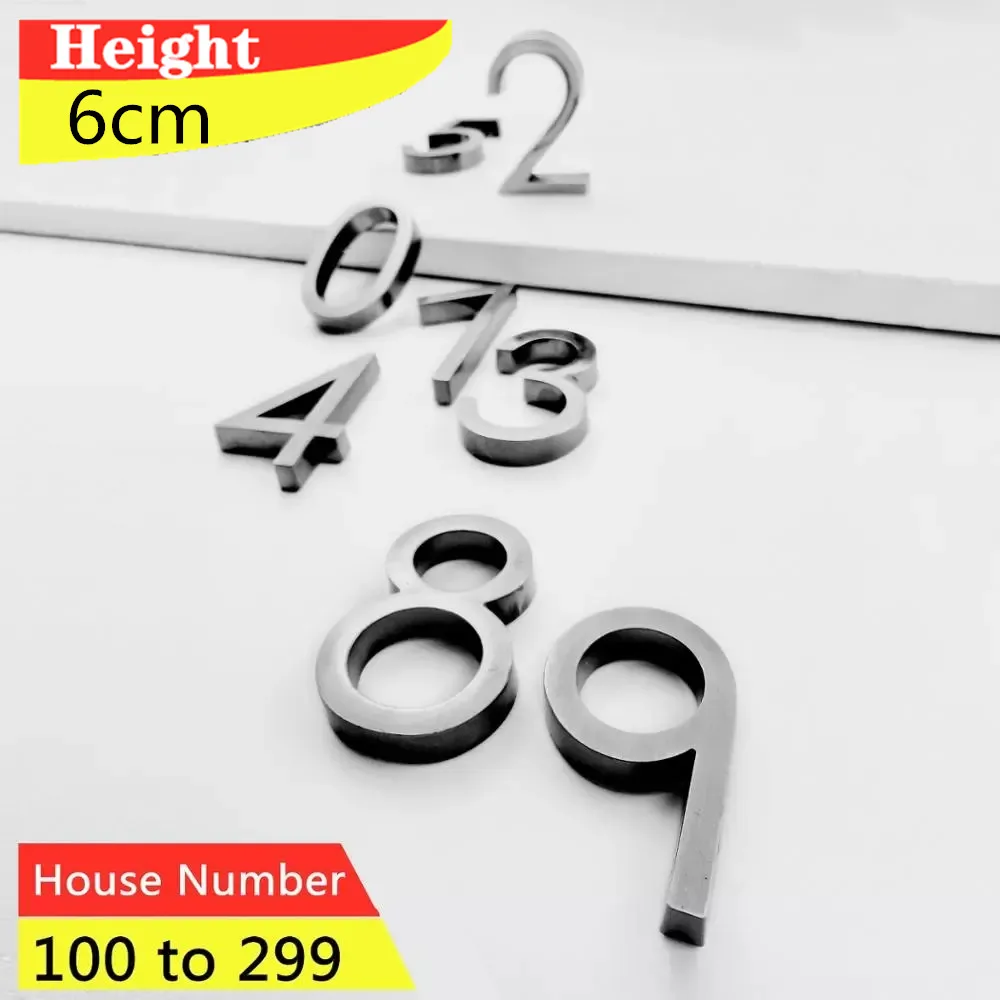 

3 шт./компл. номер дома от 100 до 199, высота 6 см, темно-серый цвет, номер дома, фотообои