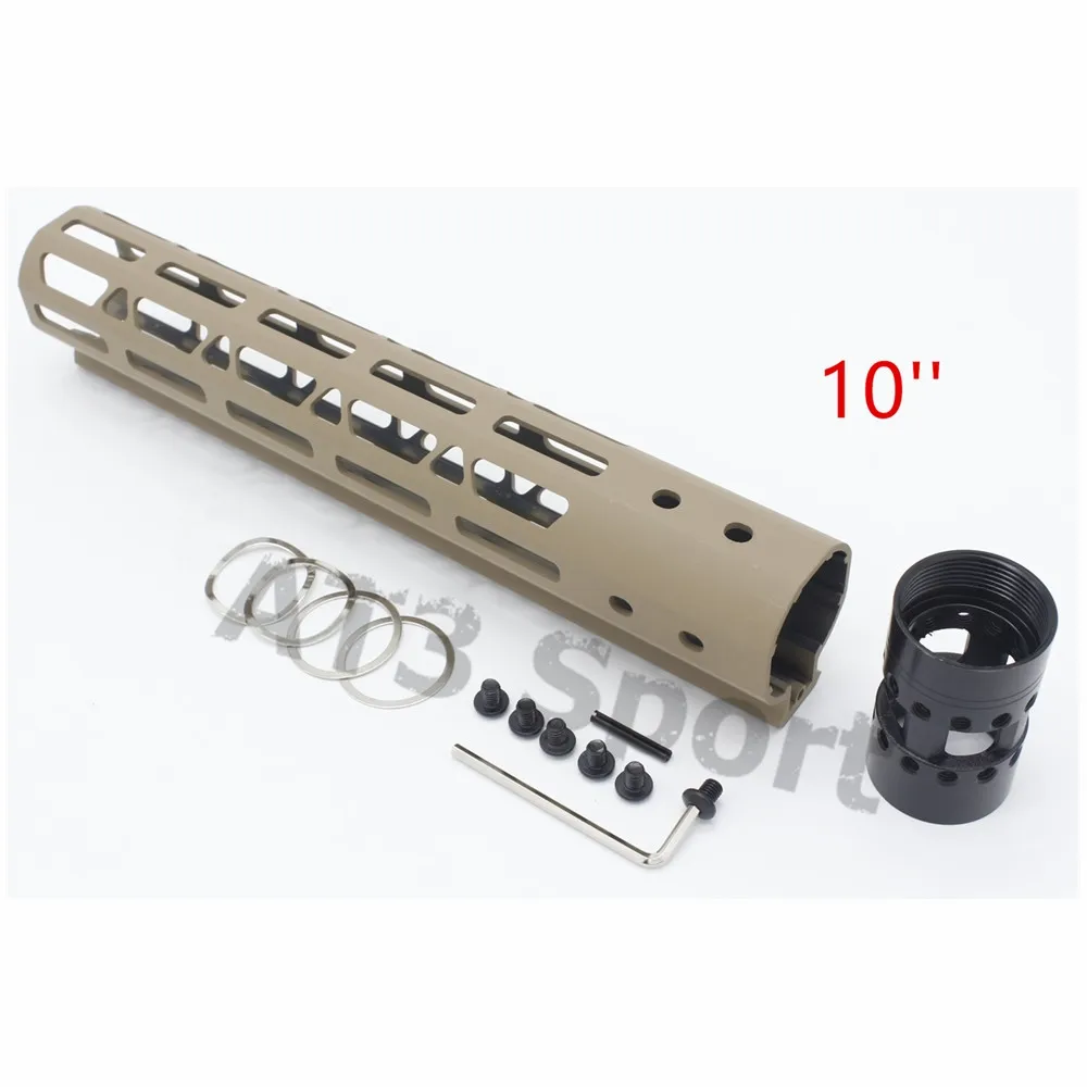 10 дюймов Бесплатная поплавок поручень M-lok / Keymod стиль система крепления Fit .223/5.56