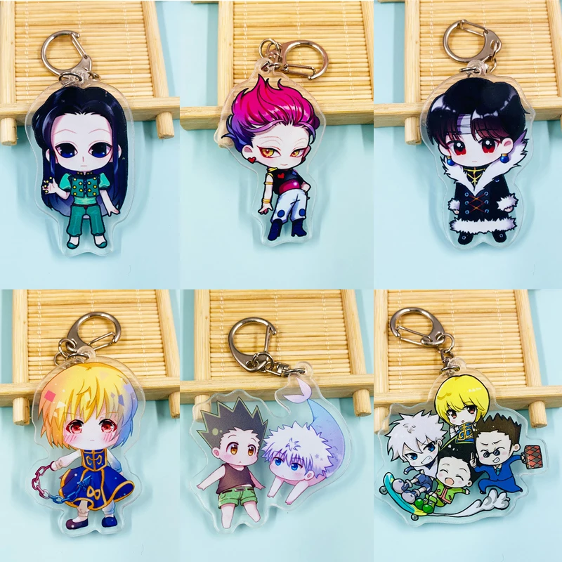 Аниме HUNTER X акрил Рисунок брелок хисока Zoldyck Сапожки в стиле Гон Фрикс
