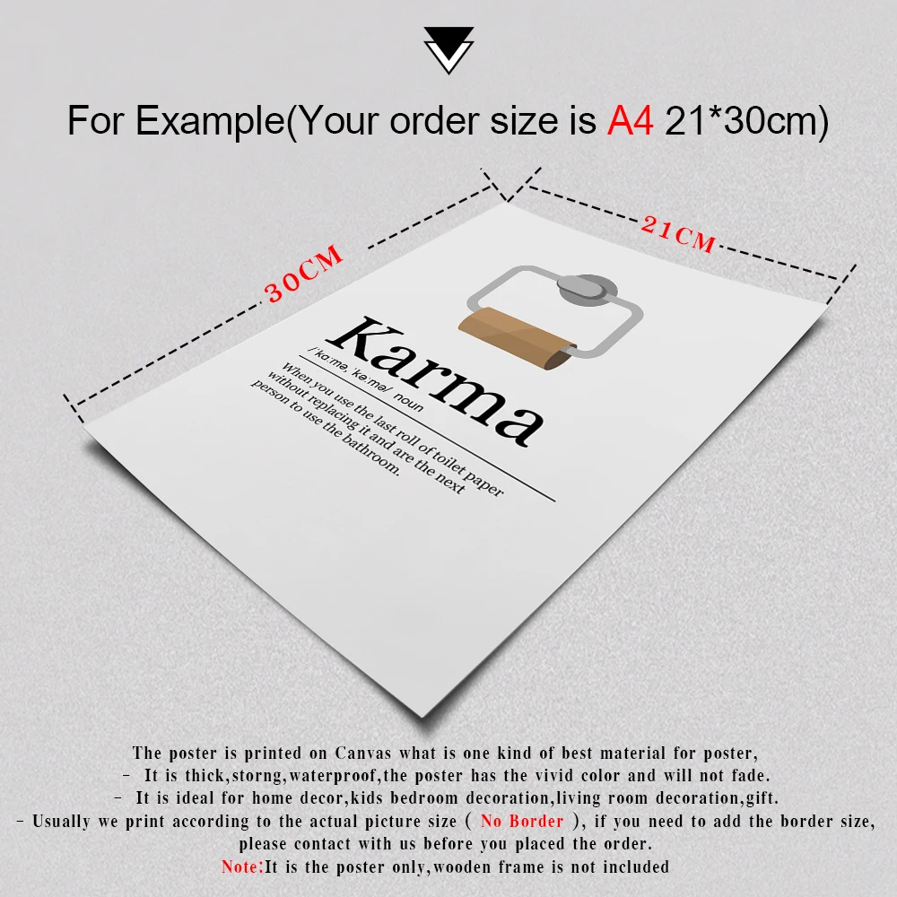 

Bathroom Print Poster Toilet Paper Roll Fun Funny Canvas Prints And Poster Cute Art for Painting Wall Picture Toilet WC Decor