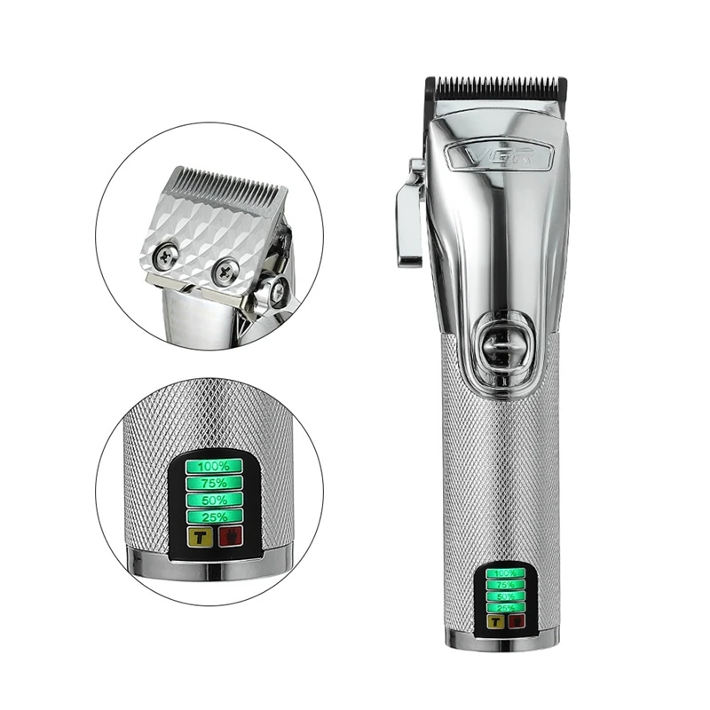 

VGR Electric Hair Cutting Machine Men Professional Digital Beard Trimer Body Face Hair Clippers Cordless Hair Trimmer Clipper