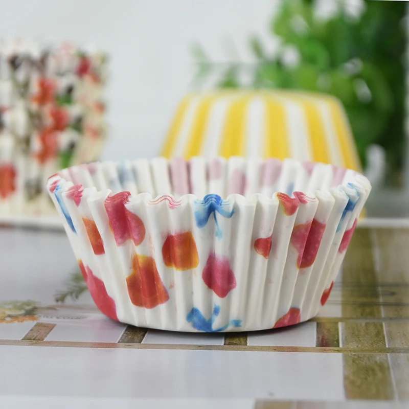 

100pcs Paper Rainbow Cupcake Liners Muffin DIY Cake Decorating Cup Cake Topper Baking Kitchen Accessories Party Decor Supplies