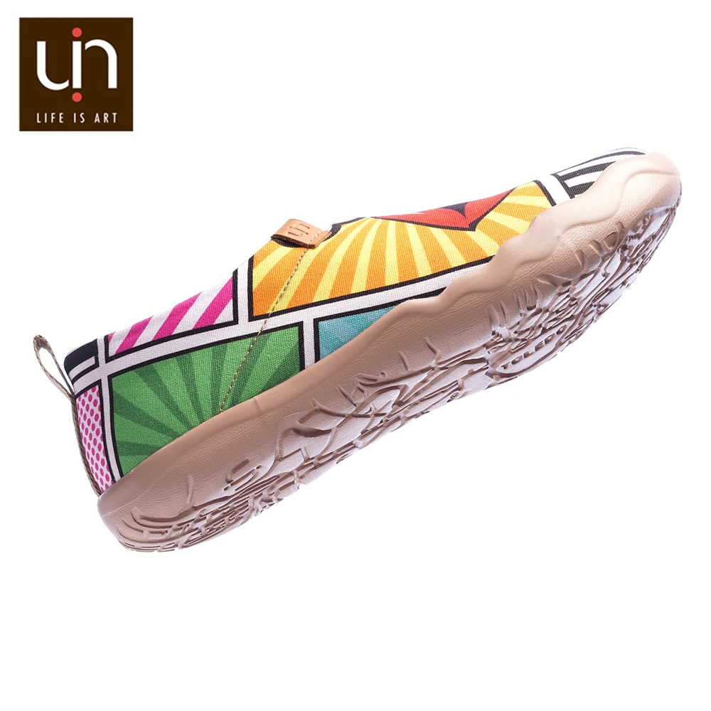 Туфли женские UIN из текстиля без застежек с рисунком мультфильмов | Обувь