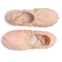 ushine pink quality full rubber band exercising shoes yoga slippers gym children ballet dance shoes girls woman kids ballerina