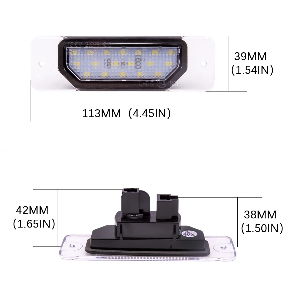 2 шт. светодиодный светильник для номерного знака автомобиля Nissan CEFIRO A33 99 03 Fuga 09 Led