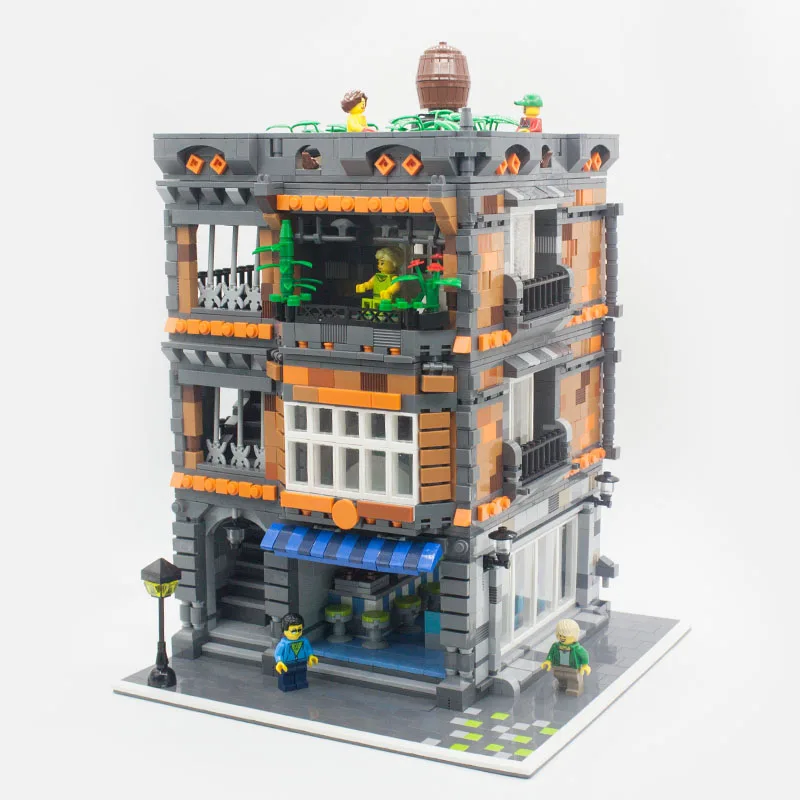 DHL Theuniquebrick Street View MOC строительные блоки фрукты кондитерский магазин совместимые