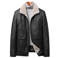 2021 winter mens clothes sheepskin genuine leather natural real fur lapel plush thick coat thicken warm parkas down jacket m 4xl
