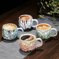 vintage high quality mugs ceramic aesthetic japanese minimalist breakfast coffee mugs couples creativity tasse mug bc50mkb