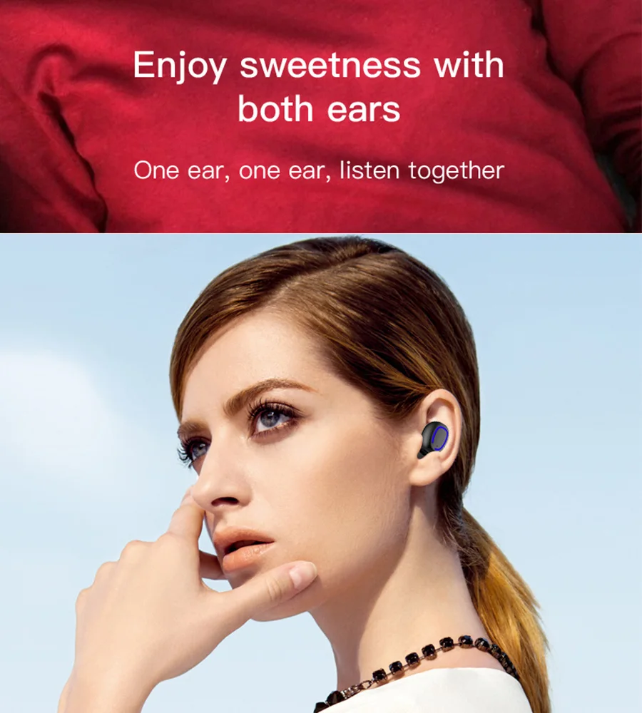 CBAOOO TWS Bluetooth 5,0 беспроводная гарнитура IPX6 водонепроницаемая Спортивная стерео Беспроводная гарнитура с затычки в уши для микрофона