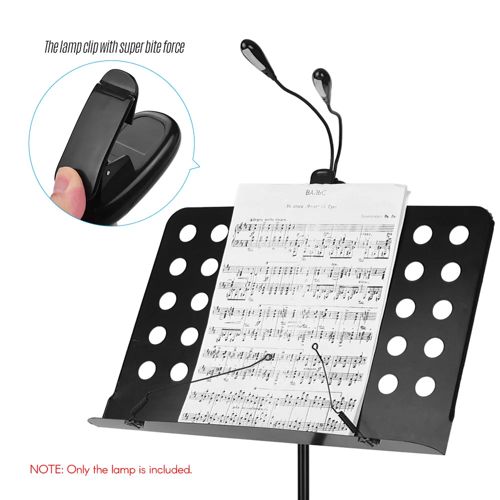 Профессиональный светодиодный музыкальная Настольная лампа с зажимом для