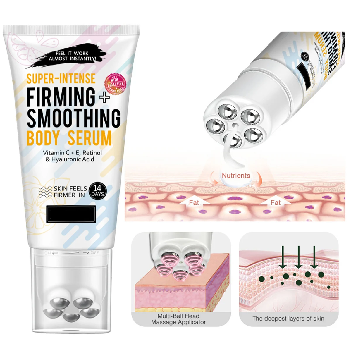 120 г крем для похудения тела антицеллюлитный укрепляющий с массажной