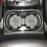 water cup holder frame cover trim for mazda cx5 cx 5 kf 2017 2018 2019 2020 2021 carbon fiber interior accessories car styling