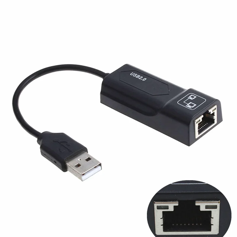 Сетевая карта USB Ethernet для чипов RTL8152 2 0 10/100 Мбит/с к RJ45 Lan Wi Fi адаптер планшетного ПК