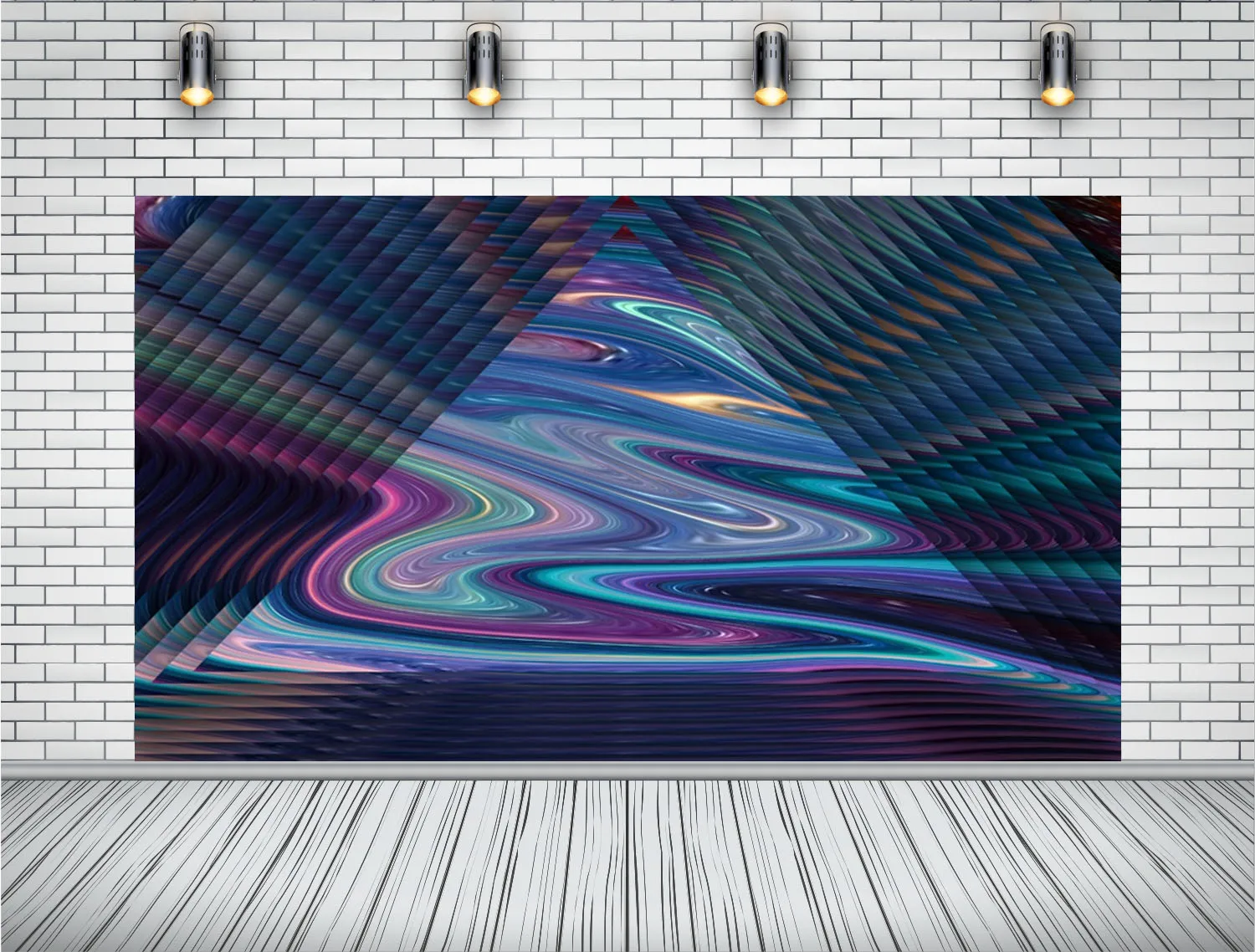 Ktonsdci фантазия 3D узор треугольные полосы вечерние сцена ребенок портрет