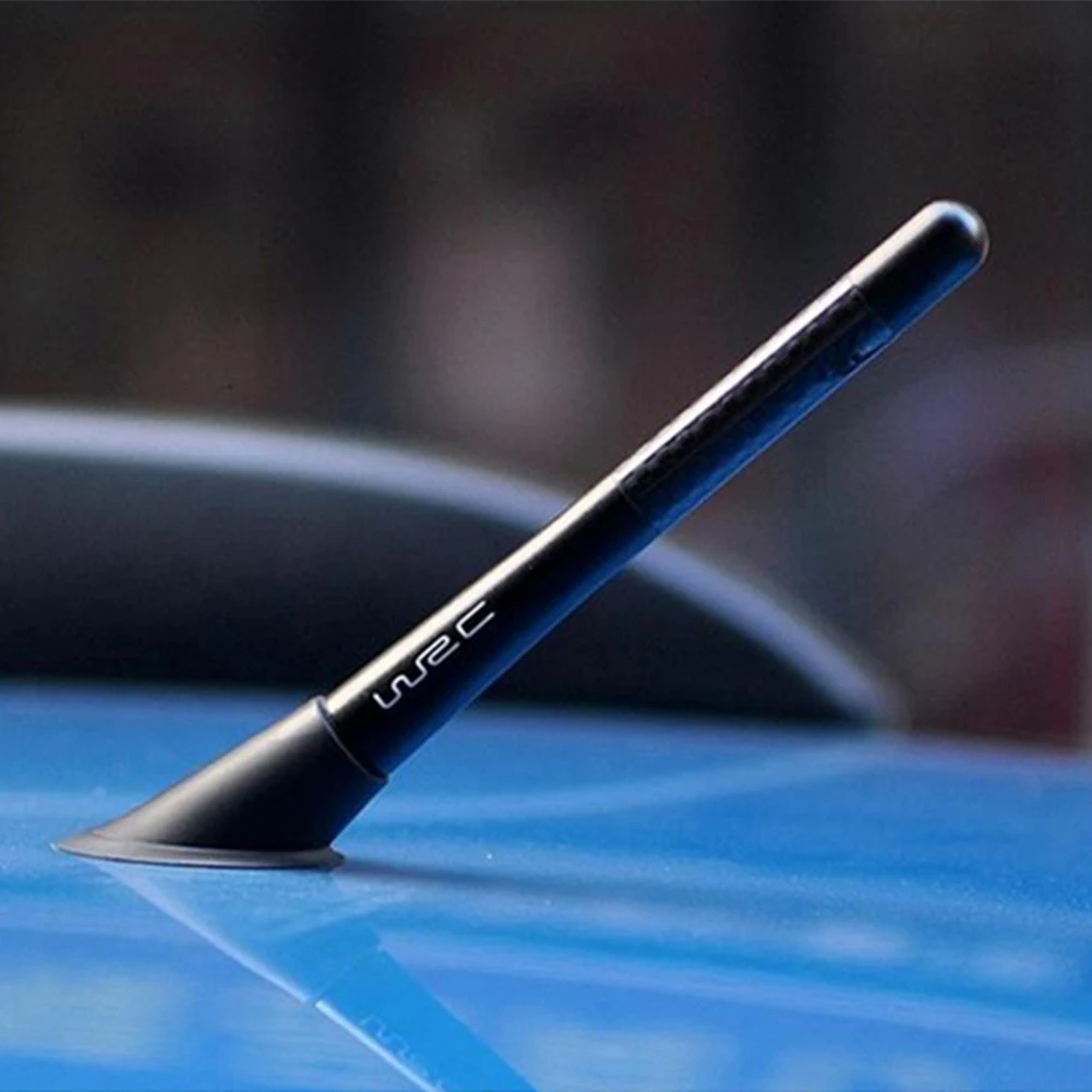 12 см Универсальная автомобильная антенна мачта хлыст стерео радио FM/AM сигнал антенна из углеродного волокна Металл автомобиль-Стайлинг автомобильная антенна с усилителем