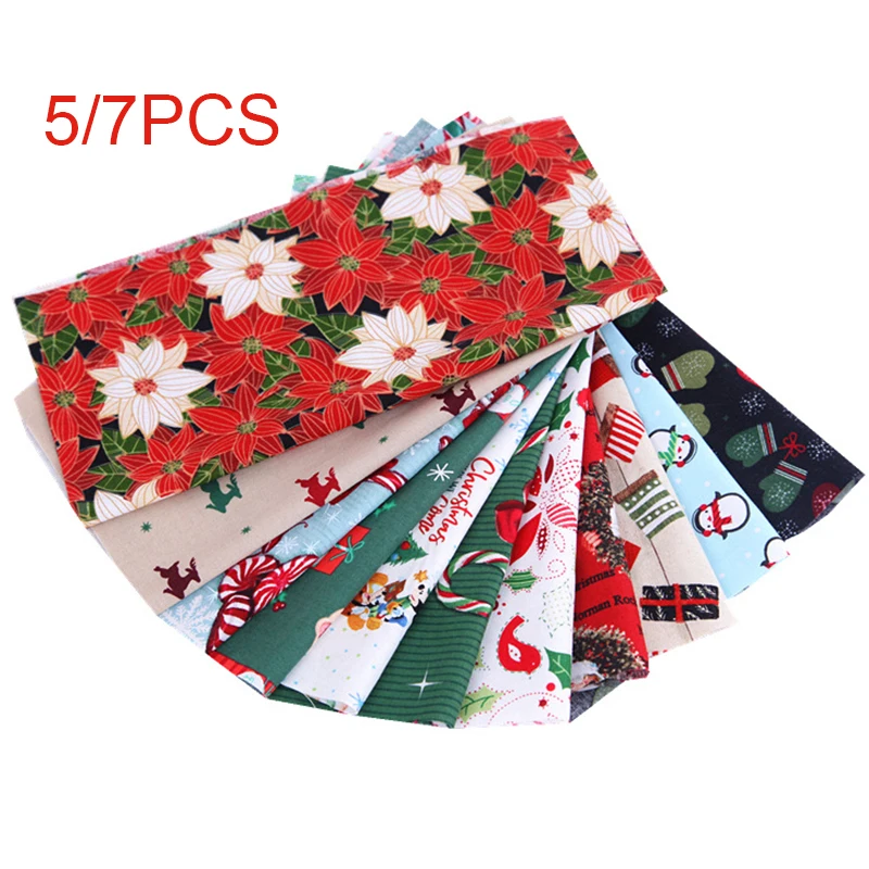 25 см x 25 см/15 см x 15 см, рождественское шитье, пэчворк, цветочный принт, хлопковая ткань, смешанный стиль, ручная работа, сделай сам, материал одежды