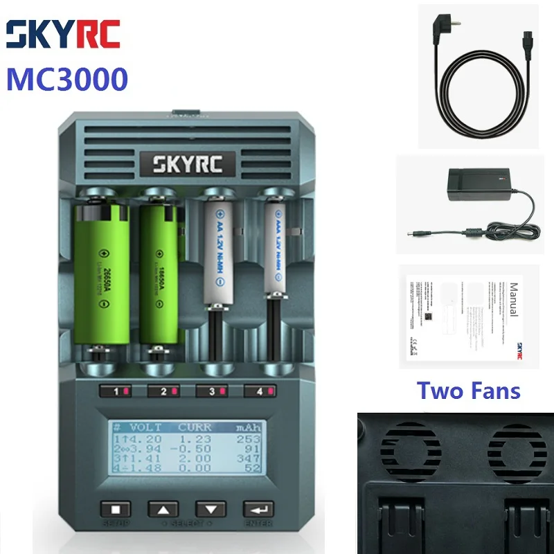 Оригинальное подлинное Универсальное зарядное устройство SKYRC MC3000 с анализатором