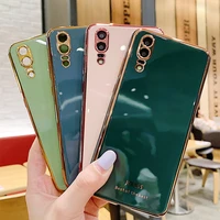 luxury silicone case for huawei p20 pro phone case for huawei p20 cover shockproof stand ring holder case huawei p20 pro lite
