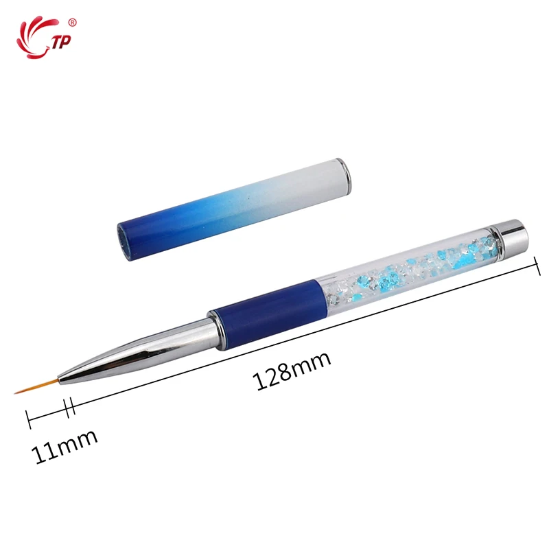 TP 7/9/11 мм искусство ногтей искусственная Ручка Кисть акриловый 3D УФ гель бруски
