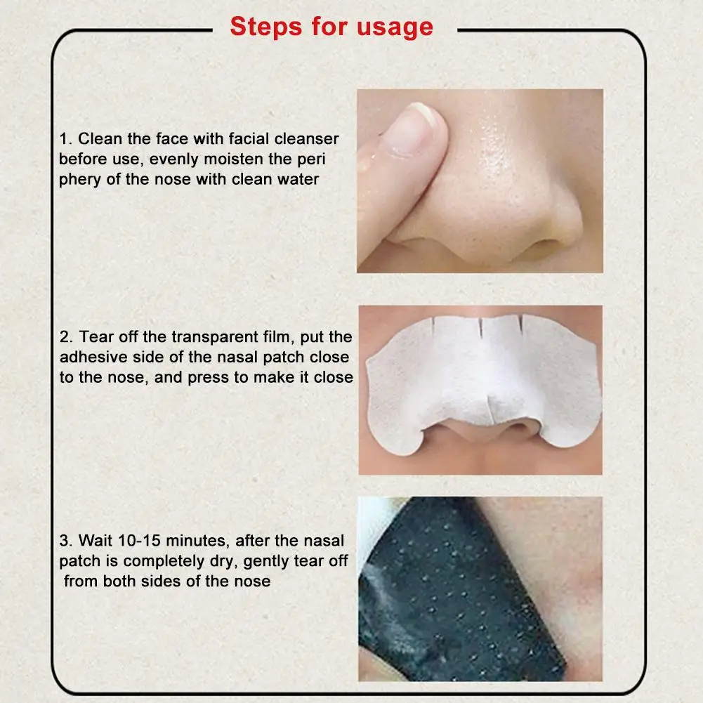

100pcs Blackhead Pore Strips Unisex Blackhead Remover Deep Cleansing Blackhead Nose Patch Charcoal Nose Strips For Nose