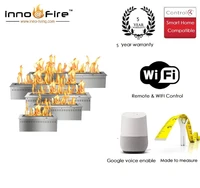 inno fire 30 inch long remote control intelligent wifi silver or black decoration ethanol a fireplace