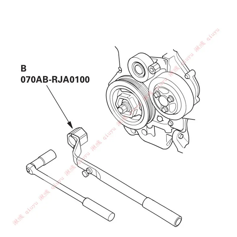 Автомобильный коленчатый шкив Инструменты для удаления коленчатого вала