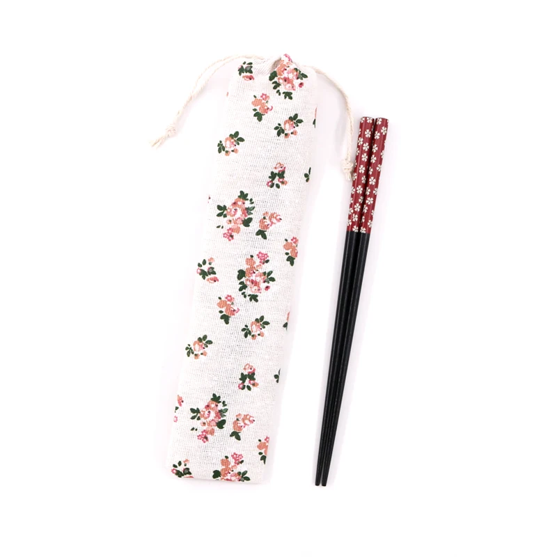

Newly 6x27cm Clear Pink and Green Small Flower Cotton Linen Bags 10pcs/lot For Chopsticks Spoons Fashion Watch Packing Dust Bags