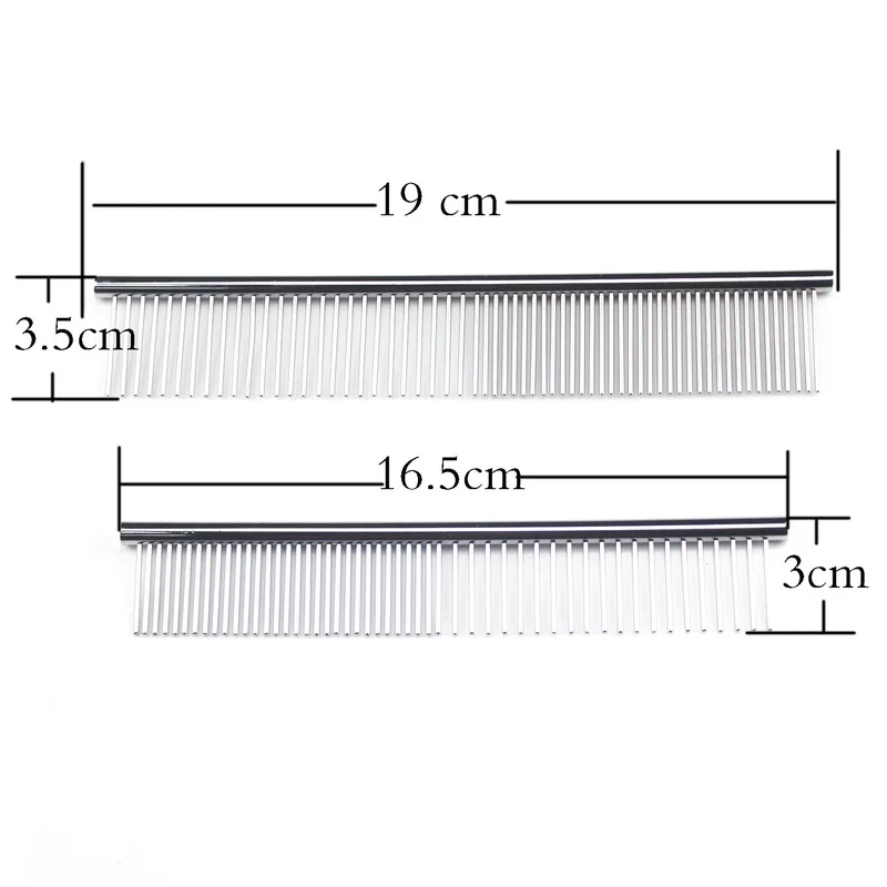 

Pet Dematting Comb - Stainless Steel Pet Grooming Comb for Dogs and Cats Gently Removes Loose Undercoat, Mats, Tangles and Knots