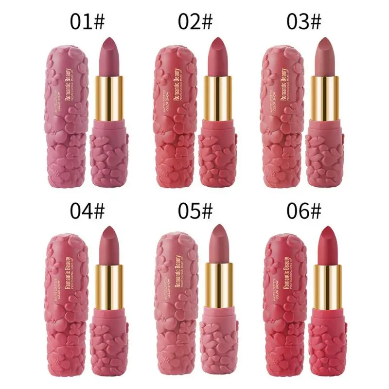 6 цветов в виде лепестков искусственная помада Косметика для макияжа