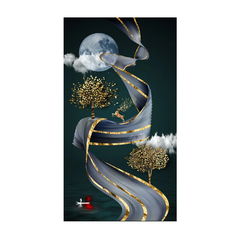 Пользовательские Современные минималистичные Настенные обои 3D для входа в