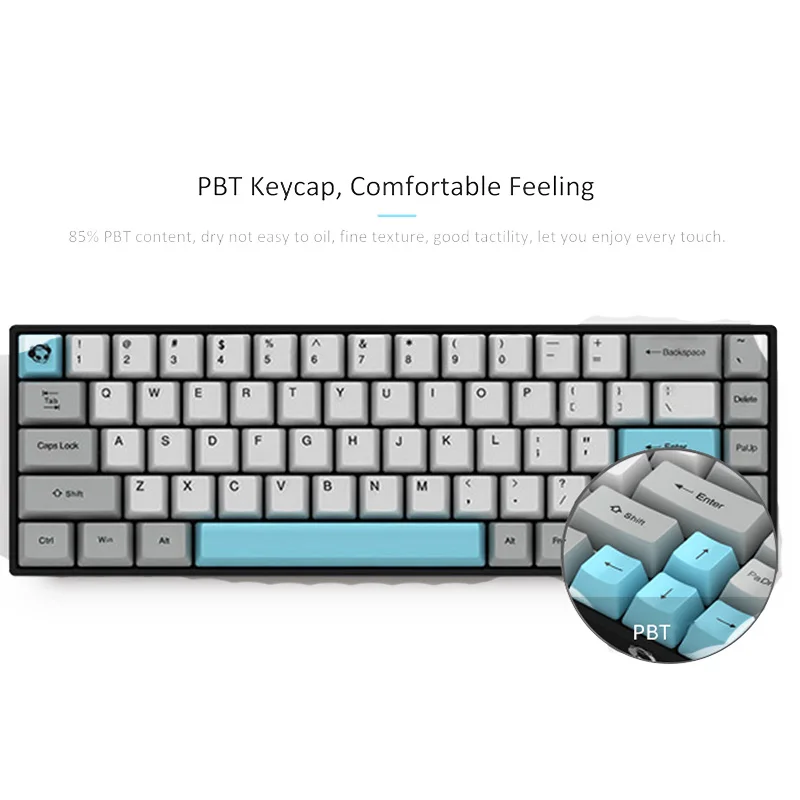 Беспроводная механическая клавиатура AKKO 3068 Bluetooth 3 0 Type-C проводная в стиле ретро 68