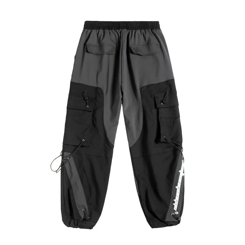 

Tactical Black Techwear Hip Hop Casual Joggers Patch Pockets Basic Pants Men Autumn Japanese Tooling Trousers Pencil Cargo Pants