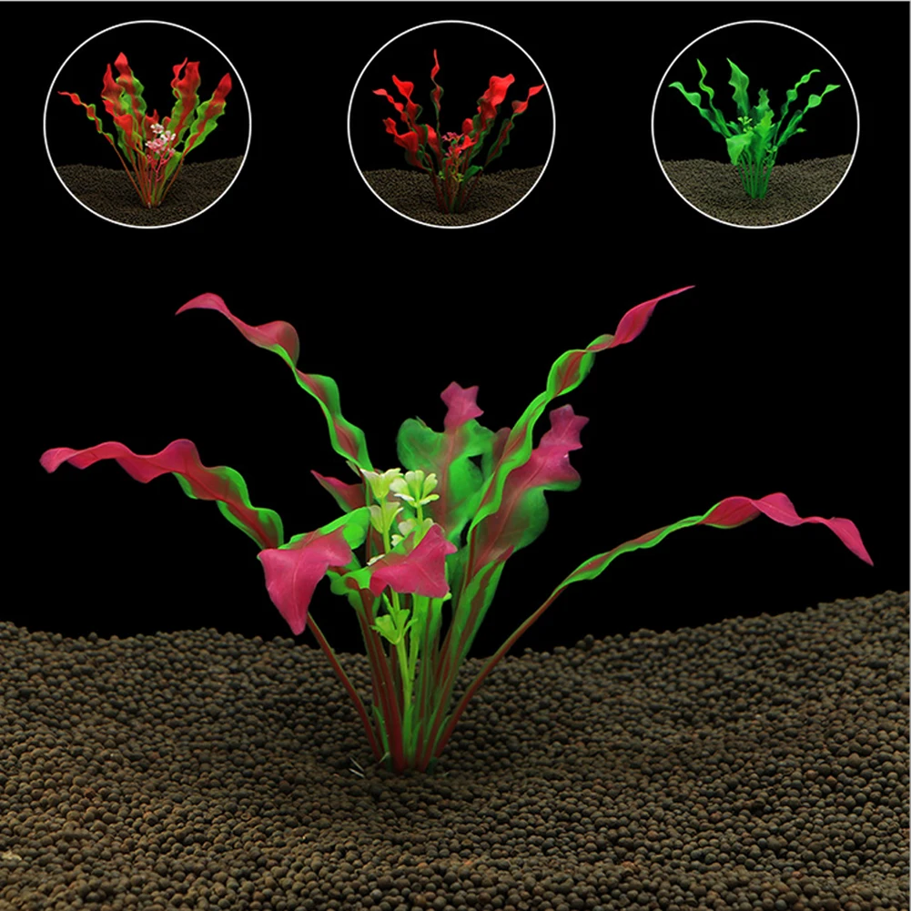 

20cm Green Artificial Simulation Protection Materials PVC Water Plants kelp For Fish Tank Aquarium Accessories Decoration