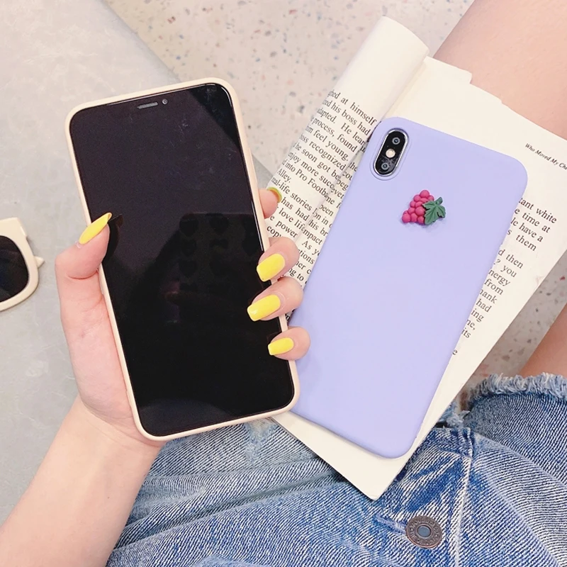 3D с милым фруктовым силиконовый чехол для Samsung Galaxy A70 A80 A60 A50 A40 A30 A20 A10 задняя крышка