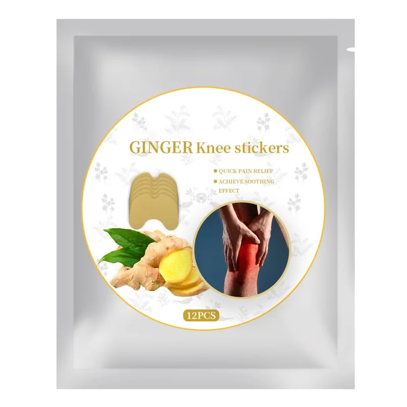 Пластыри Имбирные на колени для облегчения боли в талии и плечах 12 шт. |