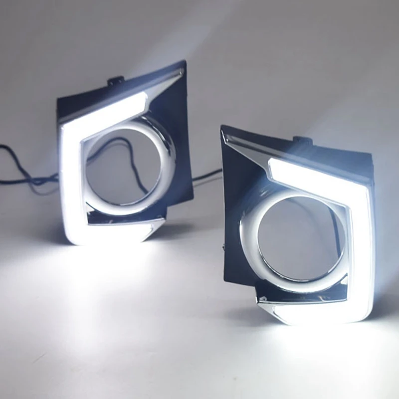 Автомобильные светодиодные дневные ходовые огни светильник для Mitsubishi L200 2015 - 2018