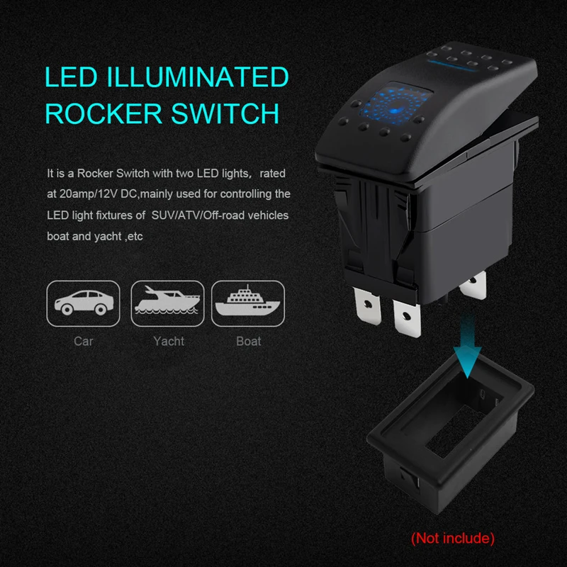 Автомобильный синий светодиодный переключатель с индикатором ARB Carling синим