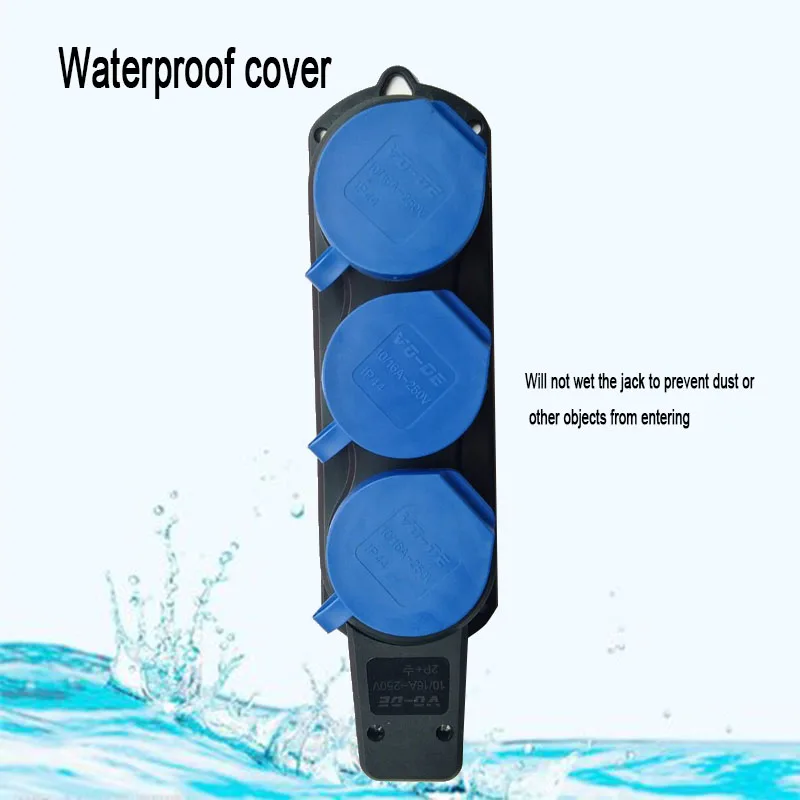 Штепсельная Вилка европейского стандарта IP44 уличная водонепроницаемая розетка